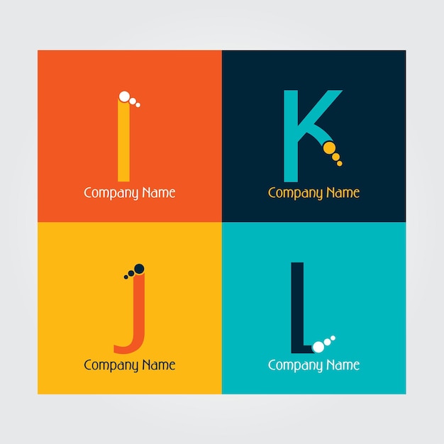 Colored alphabet Logo design