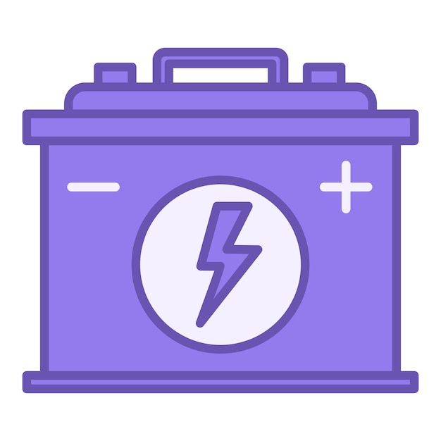 Vector colored battery icon
