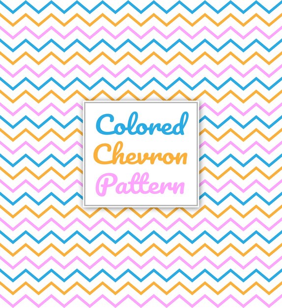 Colored Chevron Pattern