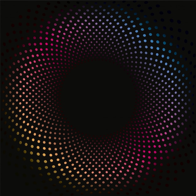 Vector colored dots 3d background pattern