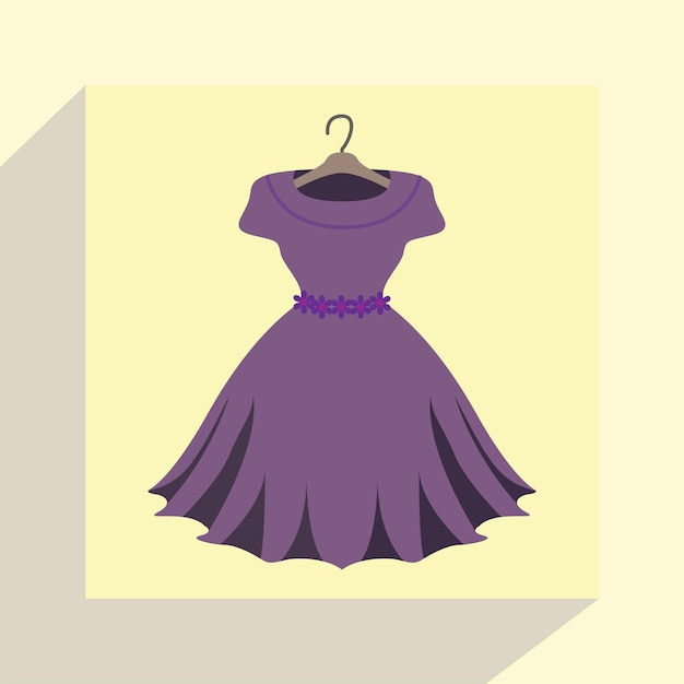 colored dress icon illustration background