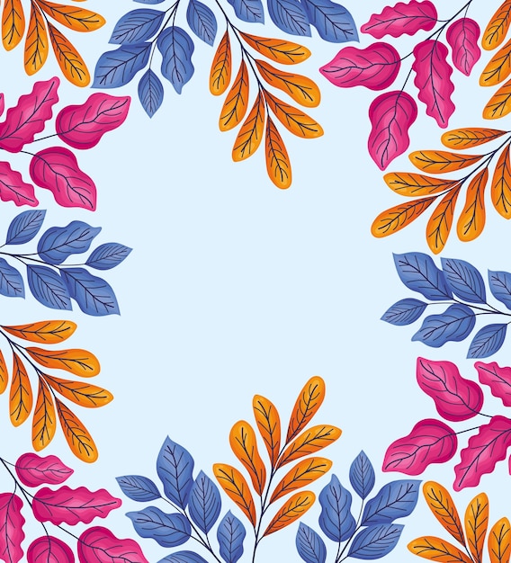 Colored floral background