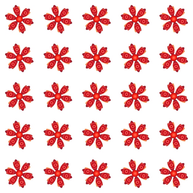 Colored Flowers Pattern