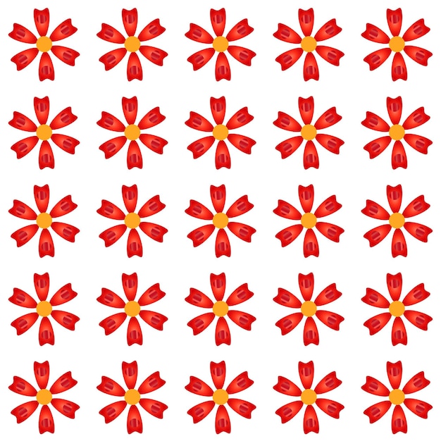 Colored Flowers Pattern