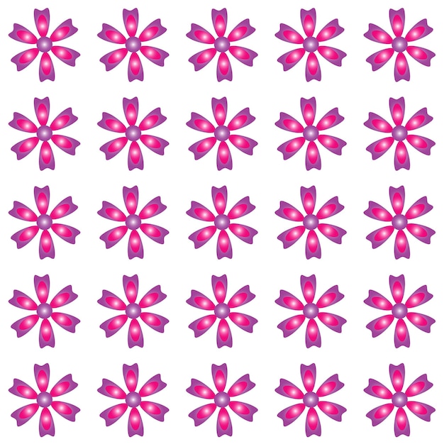 Colored Flowers Pattern