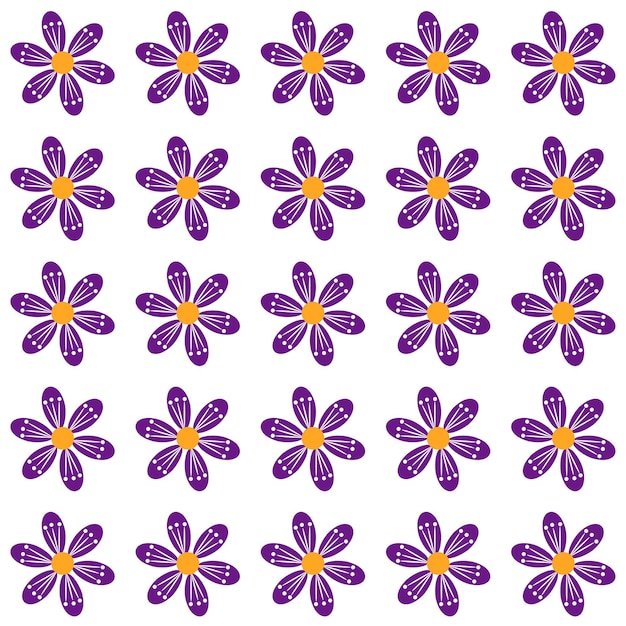 Colored Flowers Pattern