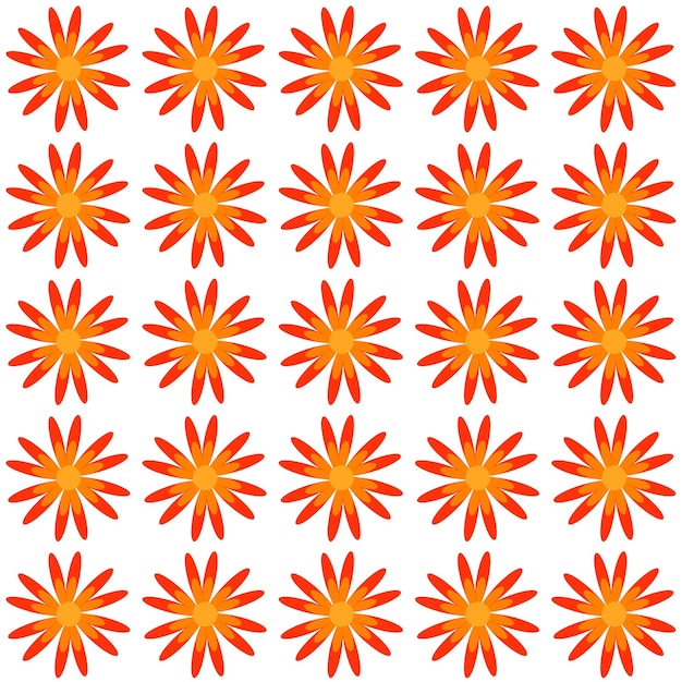 Colored Flowers Pattern