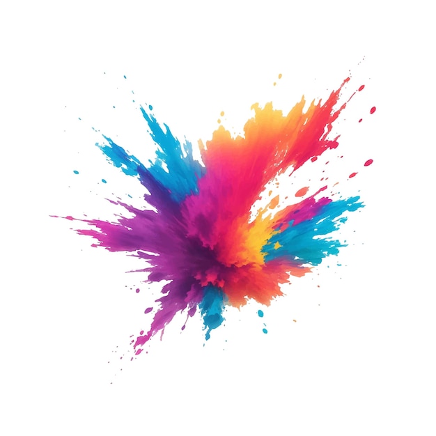 Colored ink splash vector illustration