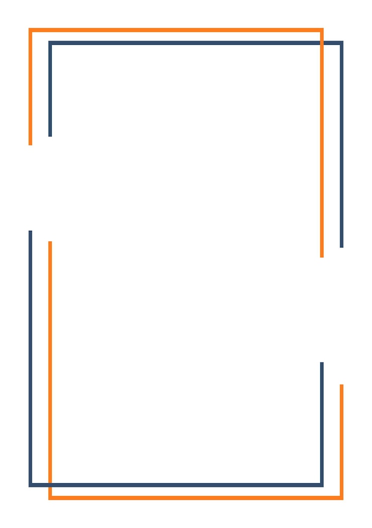 Vector colored line border geometric