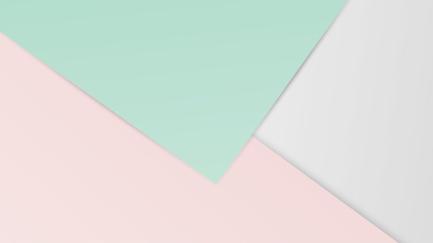 Vector colored paper background with geometric shapes in pastel colours