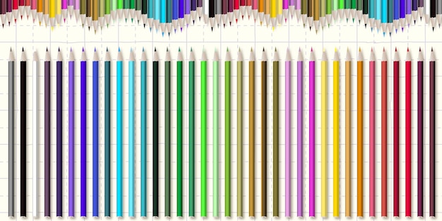 Colored pencil material with a total of 36 colors for cards backgrounds and more