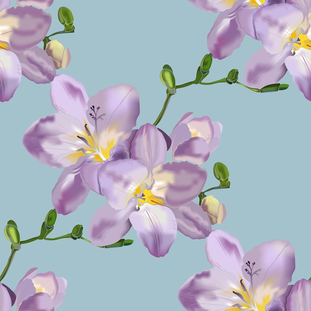 色のシームレスな花のパターン、飾り。ベクトル イラスト。