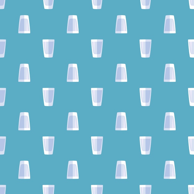 Colored shot glass seamless pattern