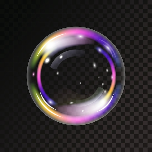 colored soap bubble