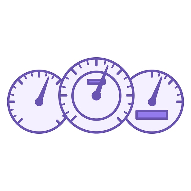 Colored Speedometer Icon