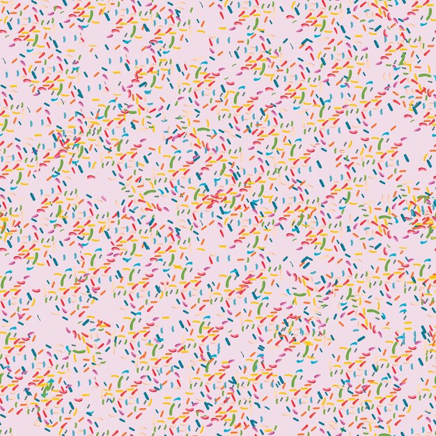 Vector colored sprinkles seamless pattern