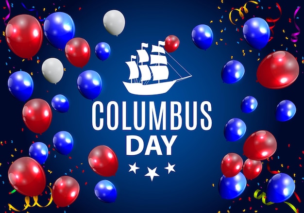 Colored vector illustration of columbus day. eps10