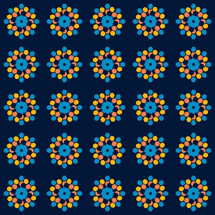 Vector colored vector pattern