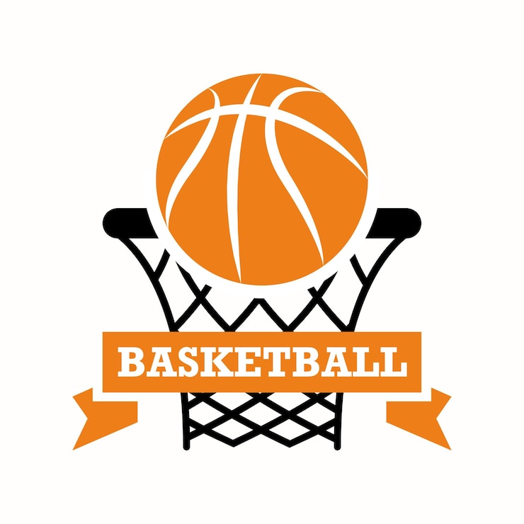 वेक्टर colored vintage basketball logotype template