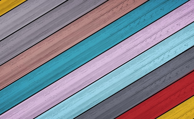 Colored wood planks background