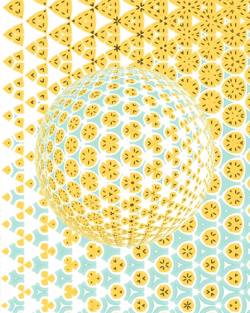 Colorful 3d blurred spherical ball Vector illustration