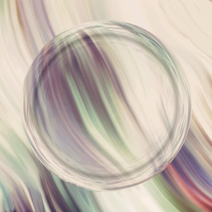 Vector colorful 3d blurred spherical ball vector illustration
