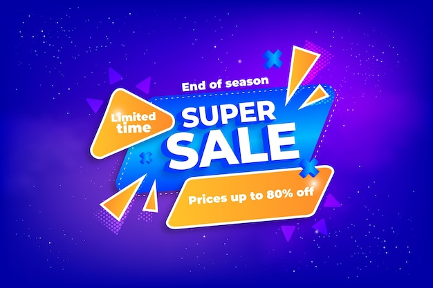 colorful 3d sales background