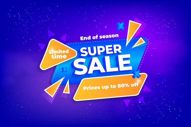 Vector colorful 3d sales background