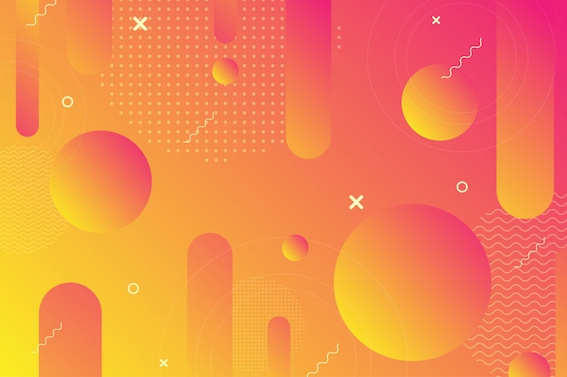 Colorful abstract background using minimal geometry