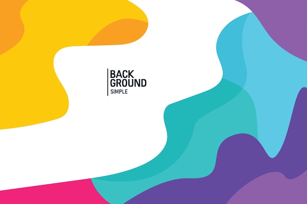 Colorful abstract background Wave banner template vector illustration