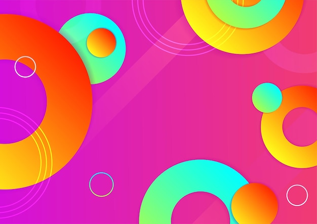 Colorful abstract background with geometric shapes