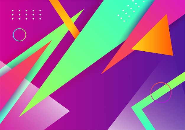 Colorful abstract background with geometric shapes