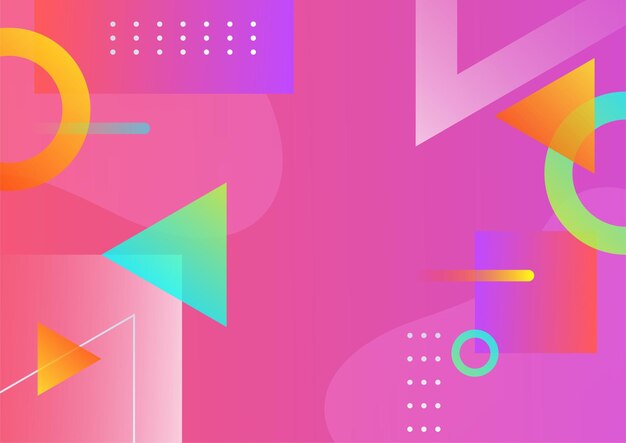 Colorful abstract background with geometric shapes