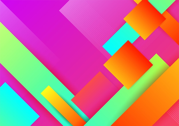 Красочный абстрактный фон с геометрическими фигурами