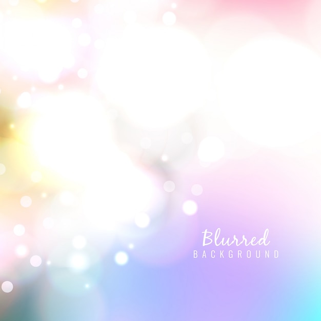 Vector colorful abstract blurred background