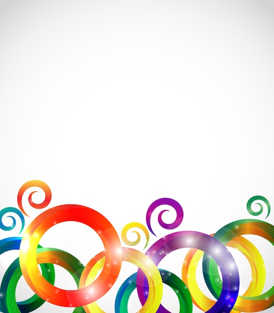 Colorful Abstract Bright Background Vector Illustration. EPS10