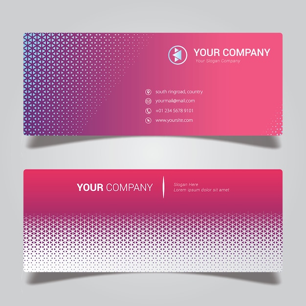 Colorful abstract business card