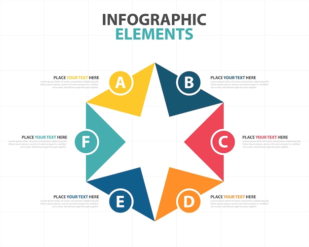 Vettore colorato modello astratto business infographic