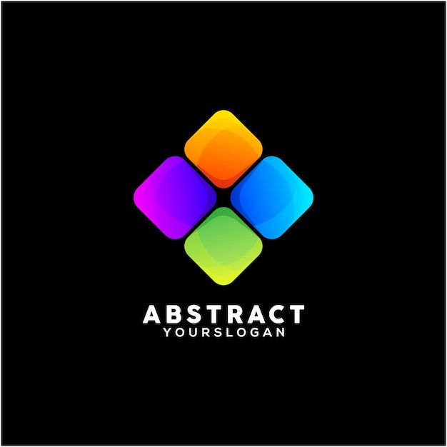 Vector colorful abstract business logo design template