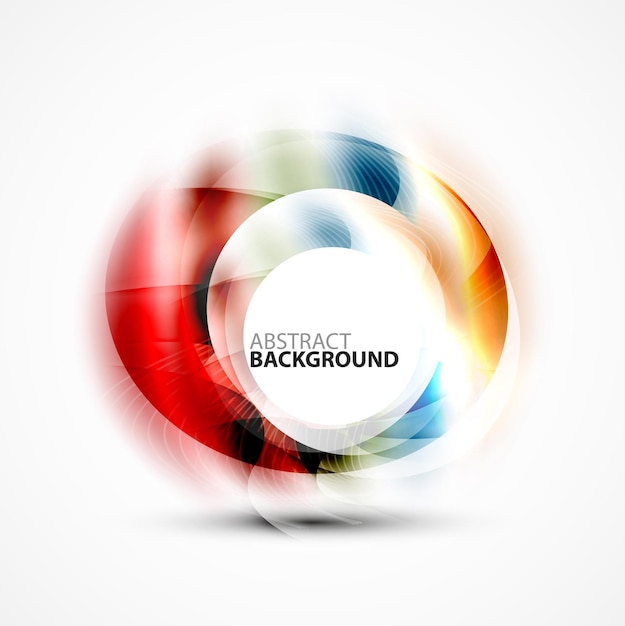 Colorful abstract circle banner