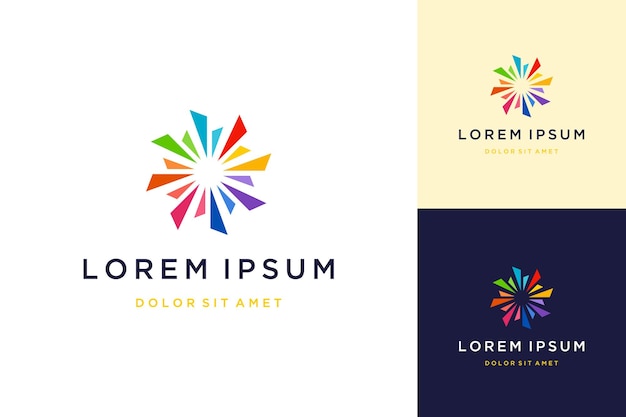 Logo design cerchio astratto colorato