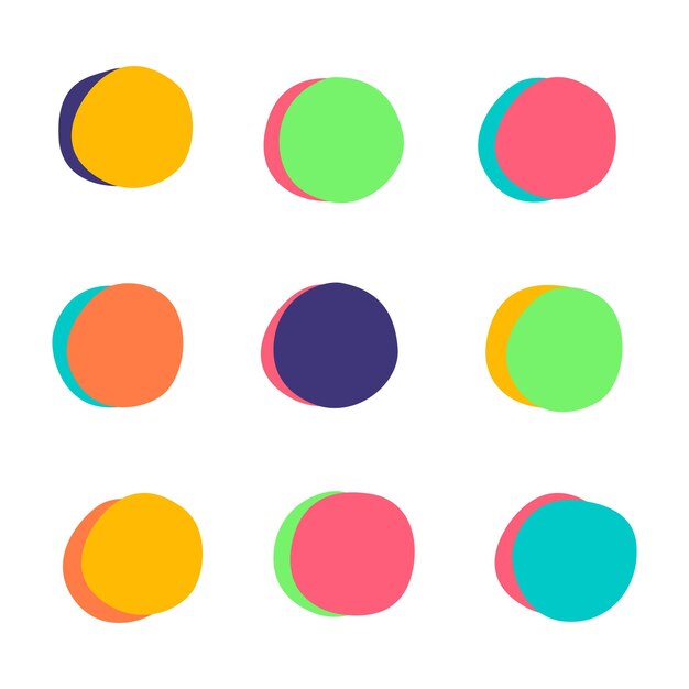 Colorful abstract circles