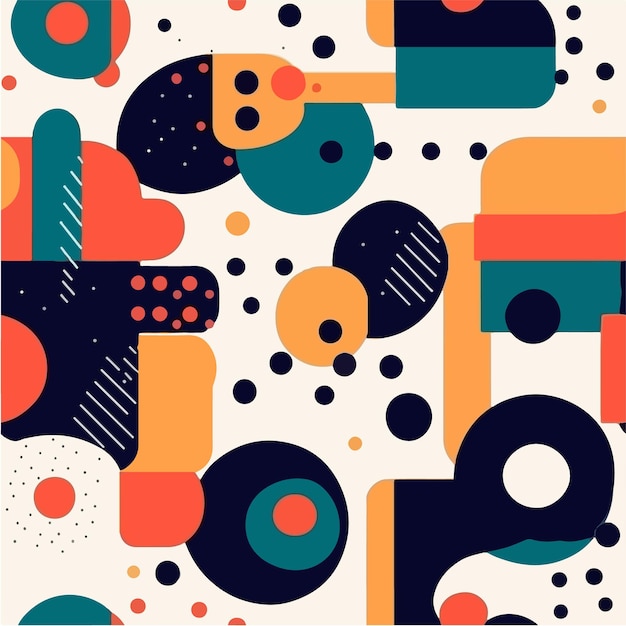 A colorful abstract design with a circle and the word o on it.