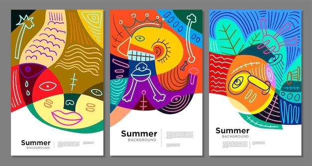 Colorful abstract ethnic pattern illustration for summer holiday banner and poster