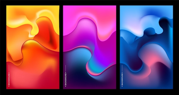 Vector colorful abstract fluid and geometric background space and galaxy background illustration vector banner template