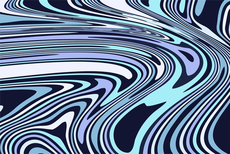 Vector colorful abstract fluid marble texture background