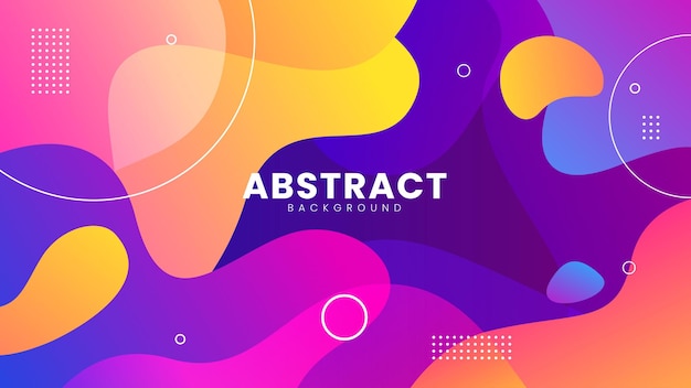 Colorful abstract geometric background liquid color background design suitable for banner poster flyer brochure or presentation