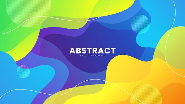 Colorful abstract geometric background liquid color background design with summer theme suitable for banner poster flyer brochure or presentation