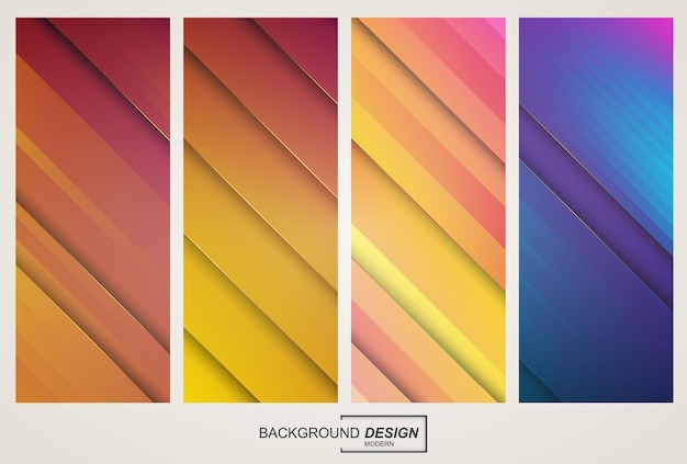 Colorful abstract geometric gradient background