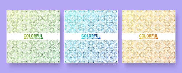 Colorful abstract geometric pattern design